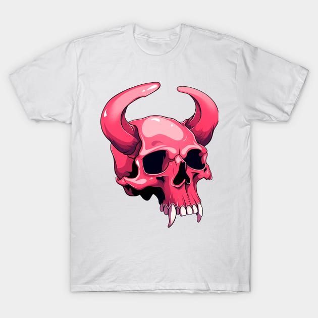 Demon Skull T-Shirt by Chromatic Currents